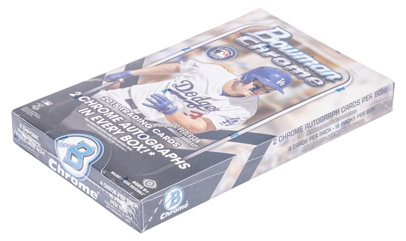 2015 Bowman Chrome Baseball Sealed Hobby Box